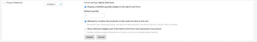 Drupal Commerce Add to Cart settings