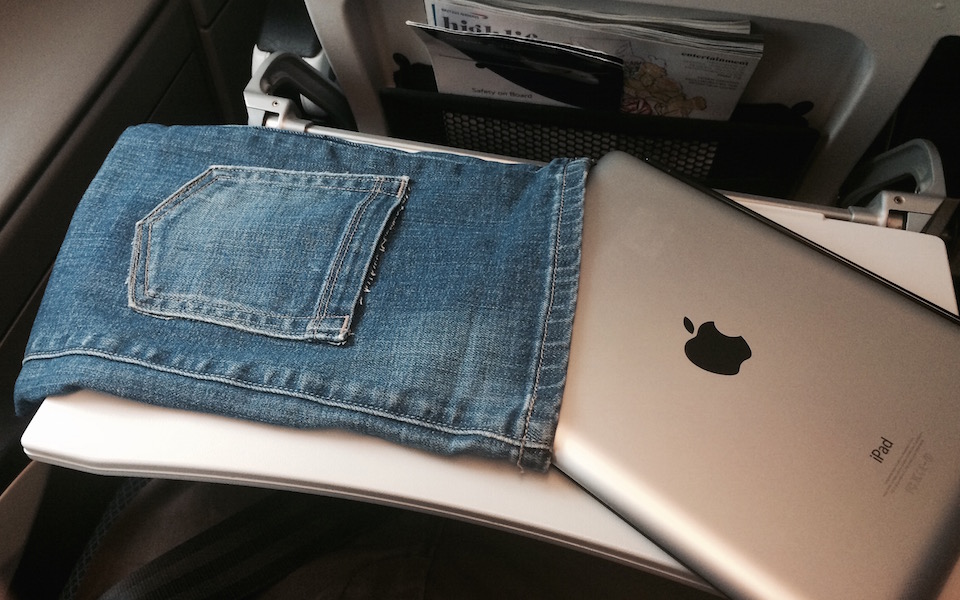 DIY iPad Sleeve with Recycled Blue Jeans