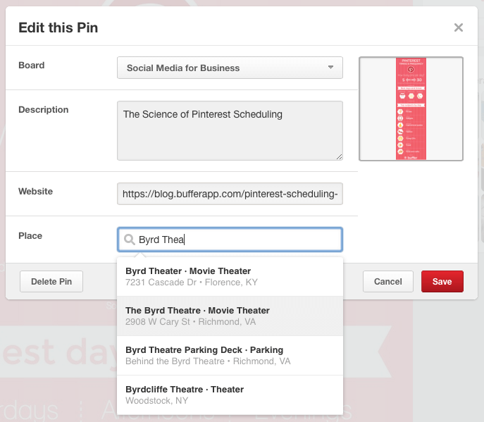 Local SEO with Pinterest Places for Social Media Marketing