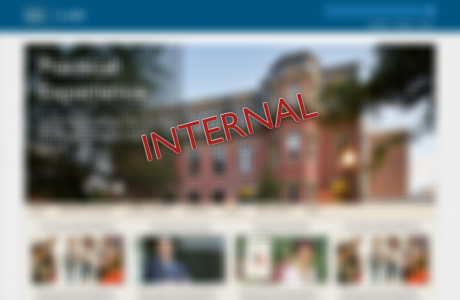 GW Law Homepage Design in Drupal, Internal