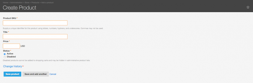 Drupal Commerce, Create Product